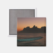 "Zonsondergang in Rio de Janeiro" koelkastmagneet Magneet (Voorkant / Achterkant)