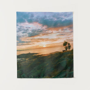 Zonsondergang in Roslagen - Oregrund - Zweden Wandkleed