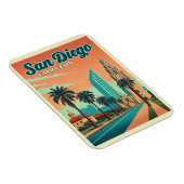 zonsondergang in San Diego California Magneet (Rechterzijde)