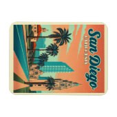 zonsondergang in San Diego California Magneet (Horizontaal)