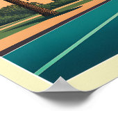  zonsondergang in San Diego California Poster (Hoek)