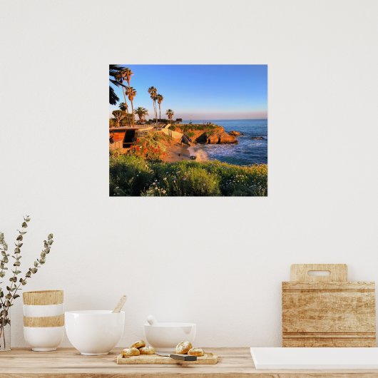 Zonsondergang in San Diego Poster (Keuken)