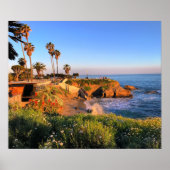 Zonsondergang in San Diego Poster (Voorkant)