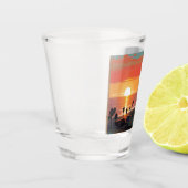 ZONSONDERGANG IN SANTA MONICA #1 SHOT GLAS (Links)