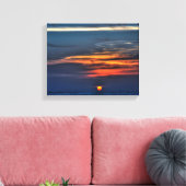 Zonsondergang in St Petersburg Beach, Florida Canvas Afdruk (Insitu (Woonkamer))