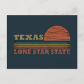  zonsondergang in Texas Feestdagenkaart (Voorkant)