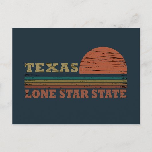  zonsondergang in Texas Feestdagenkaart (Voorkant)