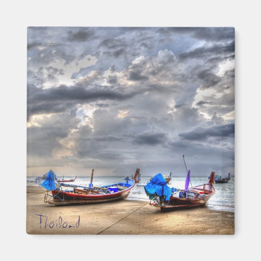 Zonsondergang in Thailand Magneet (Voorkant)