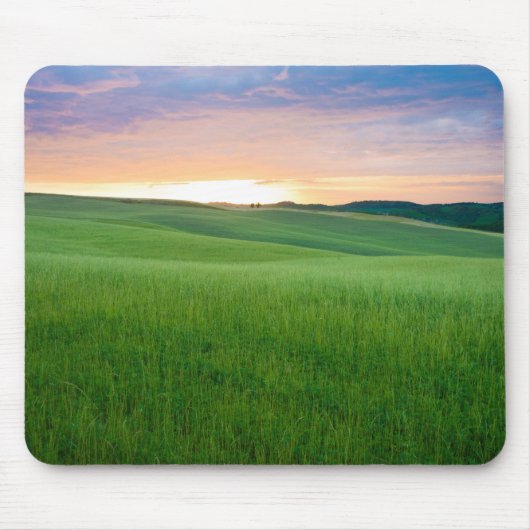 Zonsondergang in Toscane mousepad Muismat (Voorkant)