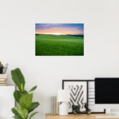 Zonsondergang in Toscane posterprint Poster (Thuiskantoor)