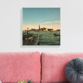 Zonsondergang in Venetië Canvas Afdruk (Insitu (Woonkamer))