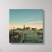 Zonsondergang in Venetië Canvas Afdruk (Voorkant)