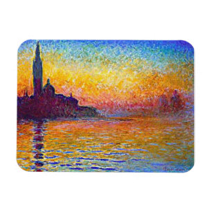 Zonsondergang in Venetië, Italië Magneet