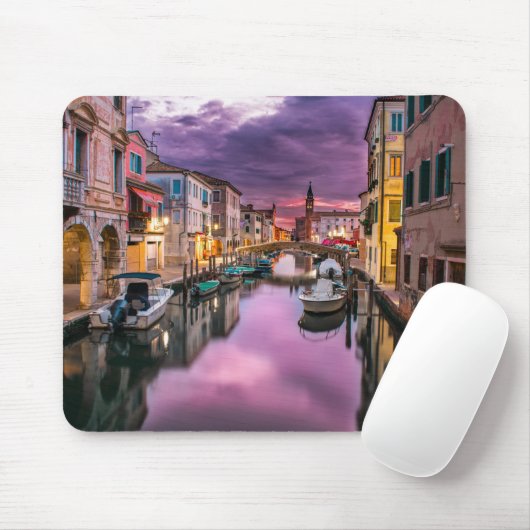Zonsondergang in Venetië Muismat (Met muis)