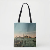 Zonsondergang in Venetië Tote Bag (Voorkant)