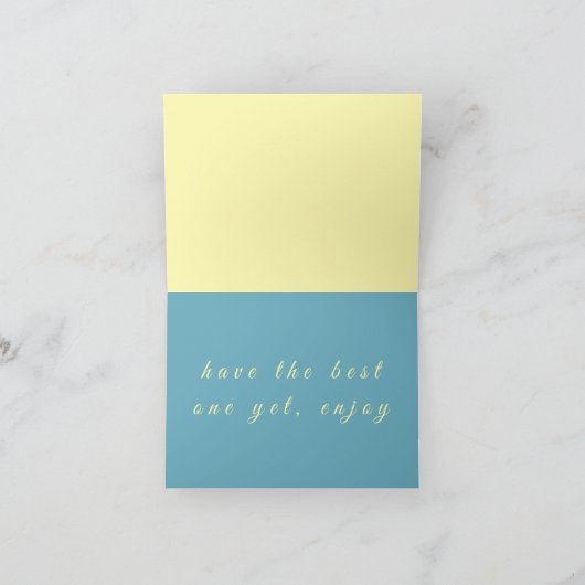 Zonsondergang in verf Vouwbare wenskaart Kaart (Binnen)