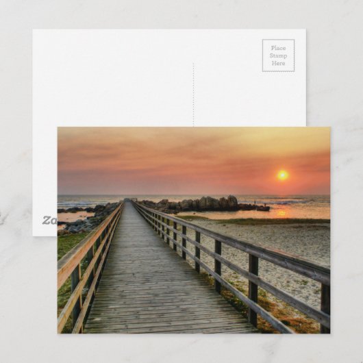 Zonsondergang in Viana do Castelo Briefkaart (Voorkant / Achterkant)