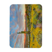 Zonsondergang in woestijnlandschap magneet (Verticaal)