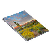 Zonsondergang in woestijnlandschap notitieboek (Rechterzijde)