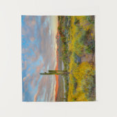 Zonsondergang in woestijnlandschap wandkleed (Voorkant)
