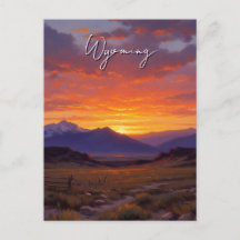 Zonsondergang in Wyoming Reizen