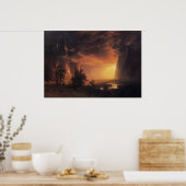 Zonsondergang in Yosemite Valley – Bierstadt Print (Keuken)