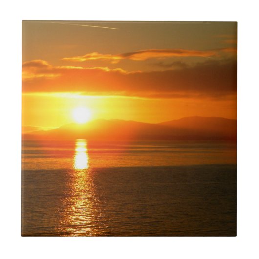 Zonsondergang Inside Passage Tegeltje (Voorkant)