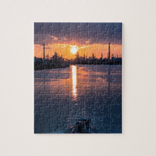 Zonsondergang Japan Lucht Legpuzzel (Verticaal)