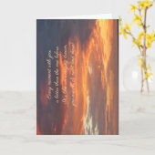 Zonsondergang jubileumkaart kaart (Gele Bloem)