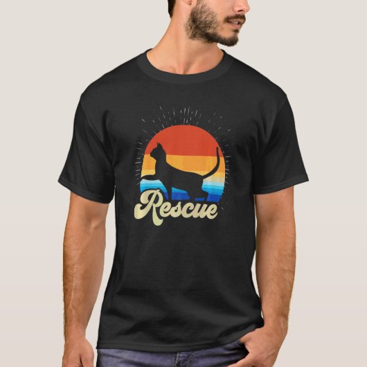 Zonsondergang Kat Eigenaar Kitten Kat Adoptie Redd T-shirt (Voorkant)