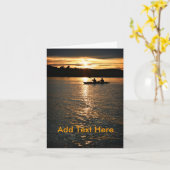 Zonsondergang Kayaking Kaart (Gele Bloem)