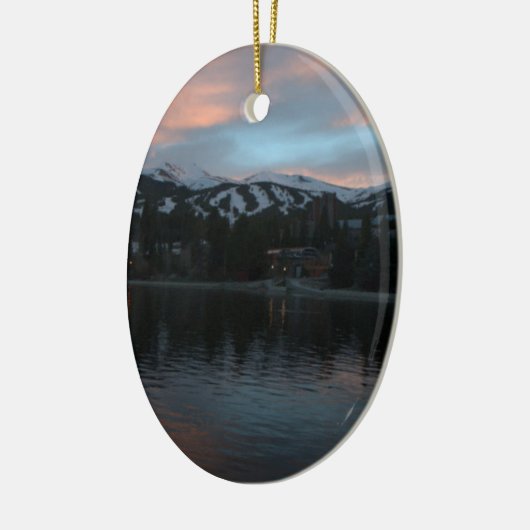 zonsondergang keramisch ornament (Links)