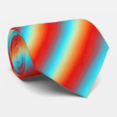 Zonsondergang kleuren Ombre patroon Stropdas (Opgerold)