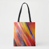 Zonsondergang Kleuren Patroon Canvas tas Abstract  (Voorkant)