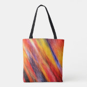 Zonsondergang Kleuren Patroon Canvas tas Abstract  (Achterkant)