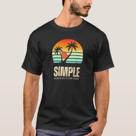 zonsondergang kleurrijk t-shirt
