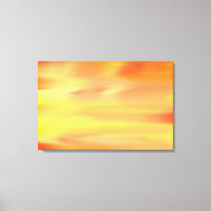 ZONSONDERGANG KLEURRIJKE SCHILDERKUNST CANVAS AFDRUK