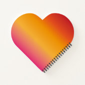 Zonsondergang Kleurrijke Spiraal Notitieboek (Achterkant)