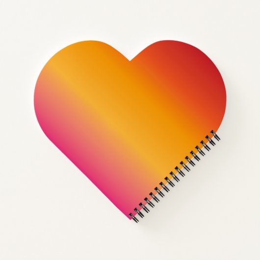 Zonsondergang Kleurrijke Spiraal Notitieboek (Achterkant)