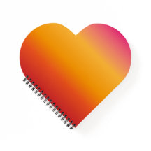 Zonsondergang Kleurrijke Spiraal Notitieboek