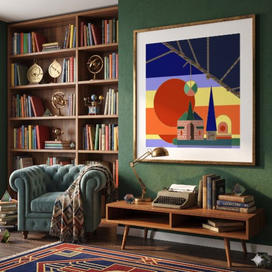 Zonsondergang Knoop 5W Poster