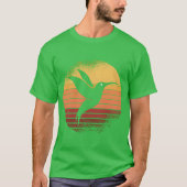 Zonsondergang Kolibrie Kolibries Vogels grappig T-shirt (Voorkant)