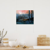 Zonsondergang komt eraan poster (Keuken)