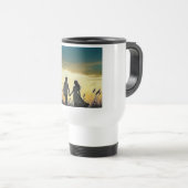 Zonsondergang Koppel Liefde Reis Mok (Voorkant rechts)