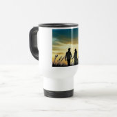 Zonsondergang Koppel Liefde Reis Mok (Voorkant links)