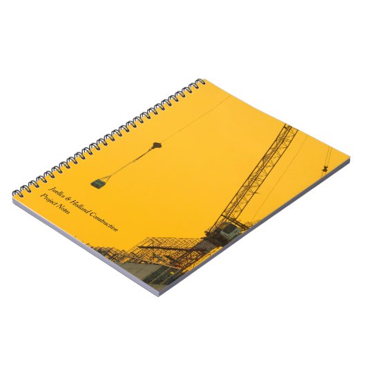 Zonsondergang Kraan Minimal Notitieboek (Linkerzijde)