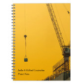 Zonsondergang Kraan Minimal Notitieboek (Voorkant)