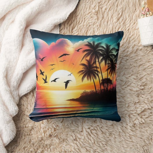 Zonsondergang Kussen (Deken)