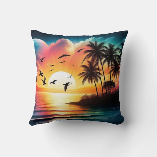 Zonsondergang Kussen (Achterkant)