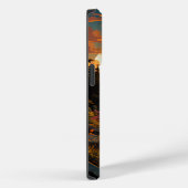 Zonsondergang Landschap Berg en Rivier Case-Mate iPhone Case (Achterkant / Rechts)